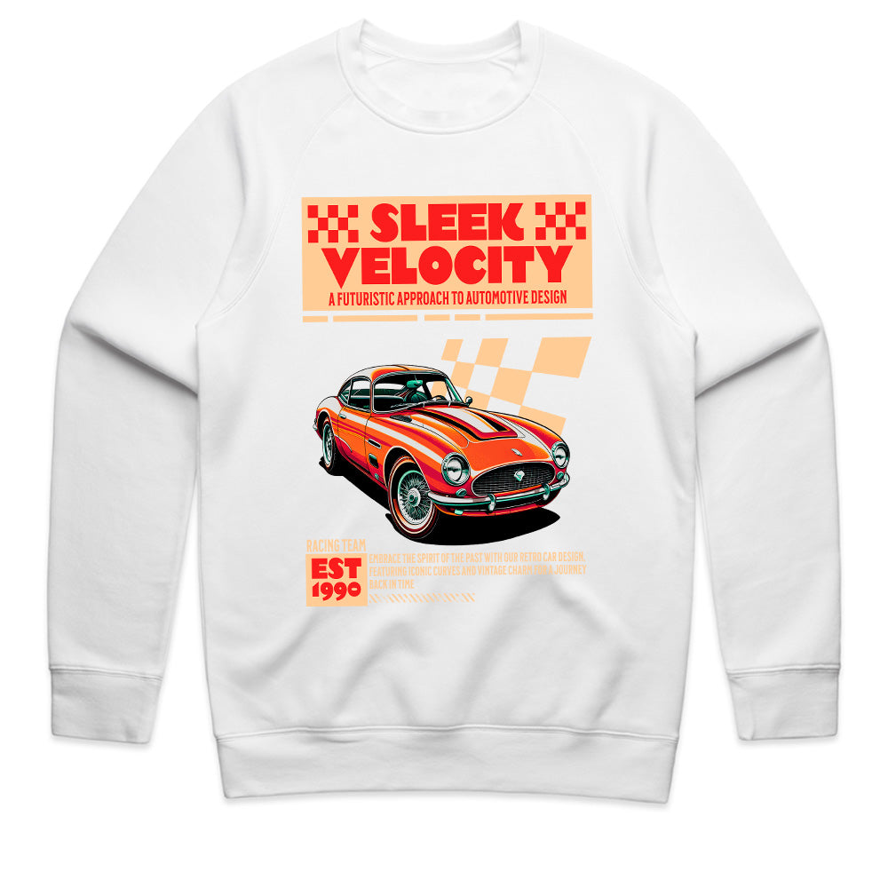 Sleek Velocity – Retro Racing Classic Car Streetwear T-Shirt