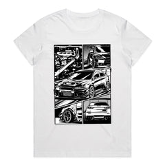 Mitsubishi EVO X JDM Manga Turbo Street Racing T-Shirt