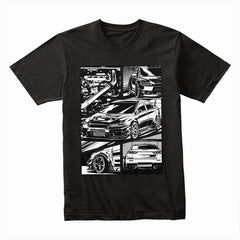 Mitsubishi EVO X JDM Manga Turbo Street Racing T-Shirt