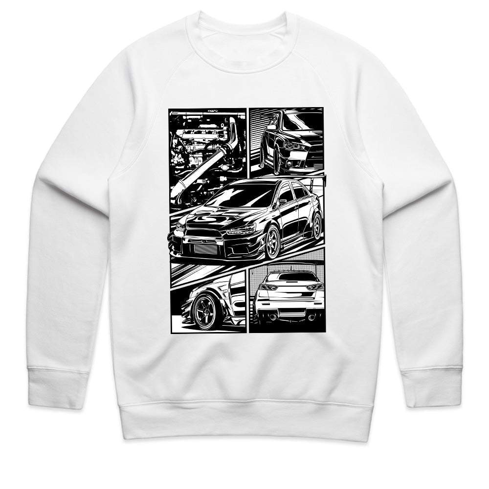 Mitsubishi EVO X JDM Manga Turbo Street Racing T-Shirt