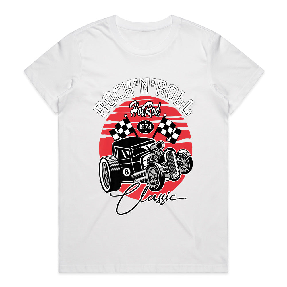 Rock 'n' Roll Classic 1974 Hot Rod T-Shirt – Vintage Racing & Rockabilly Tee