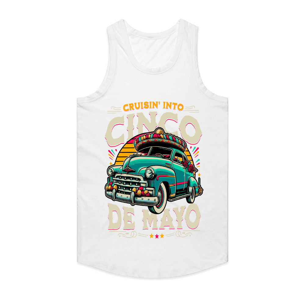 Cruisin’ Into Cinco de Mayo T-Shirt – Festive Classic Car & Mexican Celebration Tee