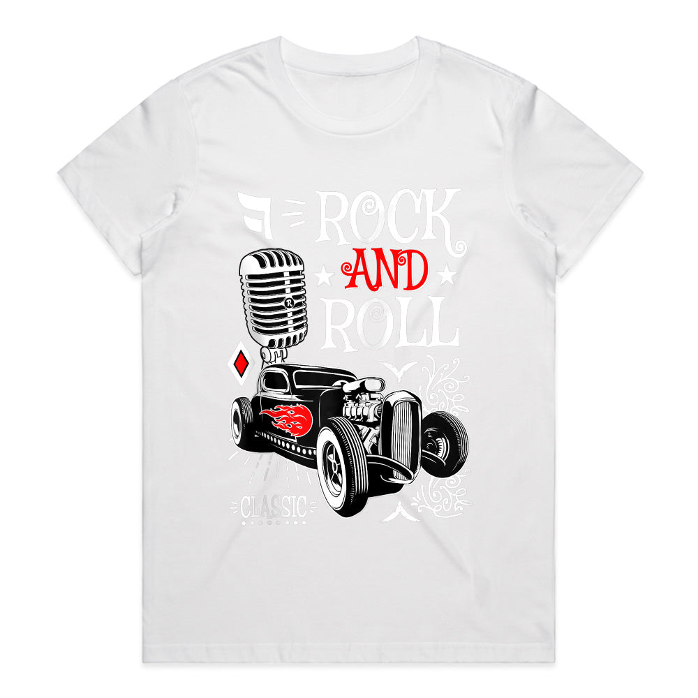 Rock and Roll Classic Hot Rod T-Shirt – Vintage Music & Retro Car Tee