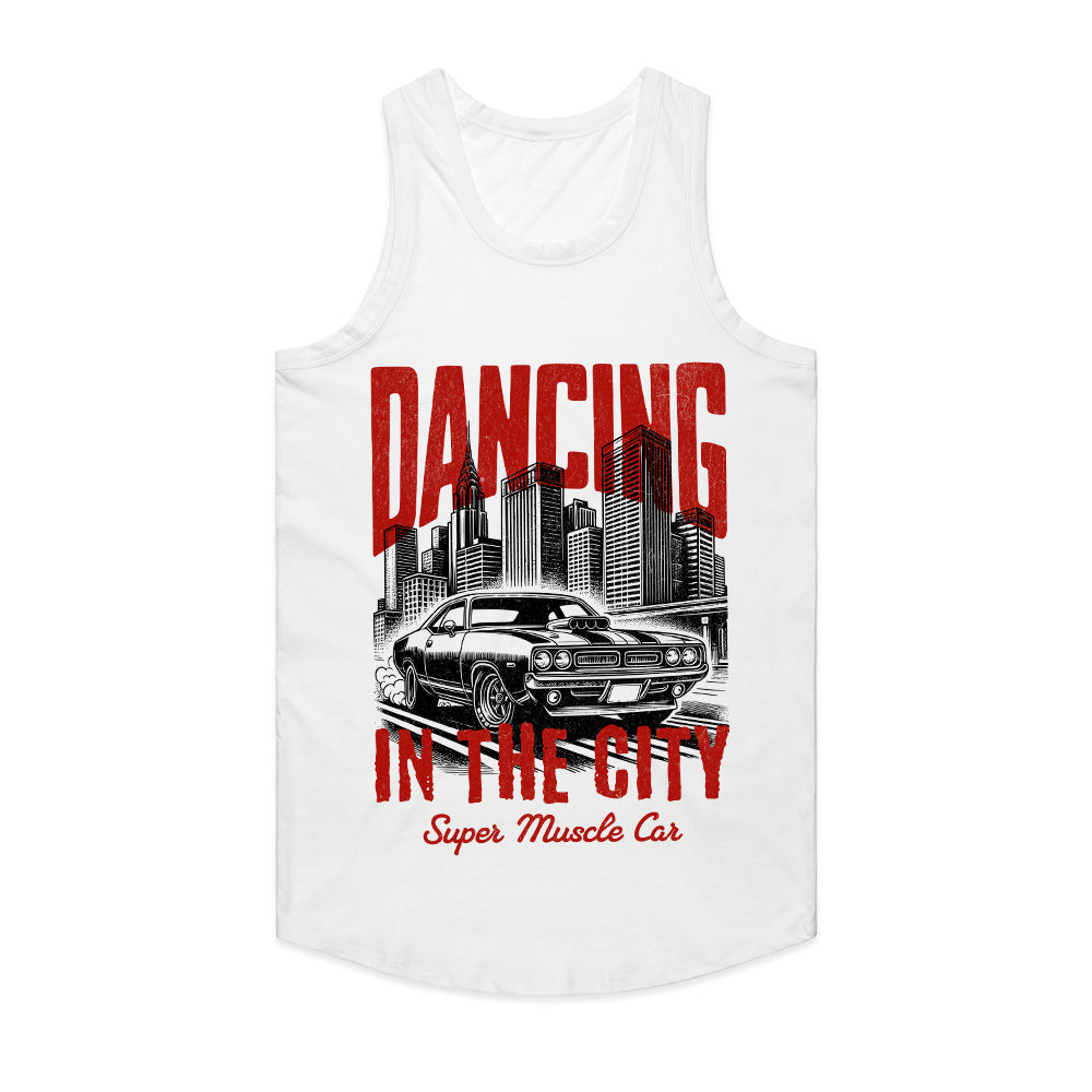 Dancing in the City T-Shirt – Classic Muscle Car & Urban Night Drive Tee