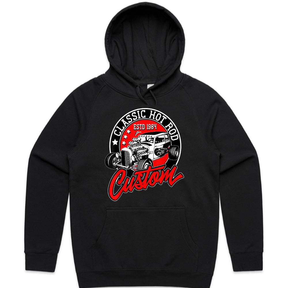 Classic Hot Rod Custom T-Shirt – Vintage 1984 Retro Speed & Muscle Car Tee