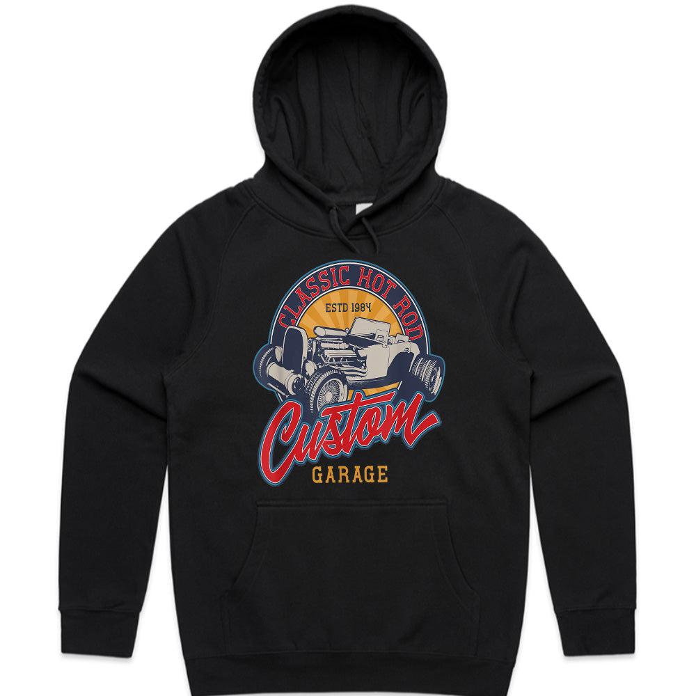 Classic Hot Rod Custom Garage T-Shirt – Vintage 1984 Retro Car Enthusiast Tee