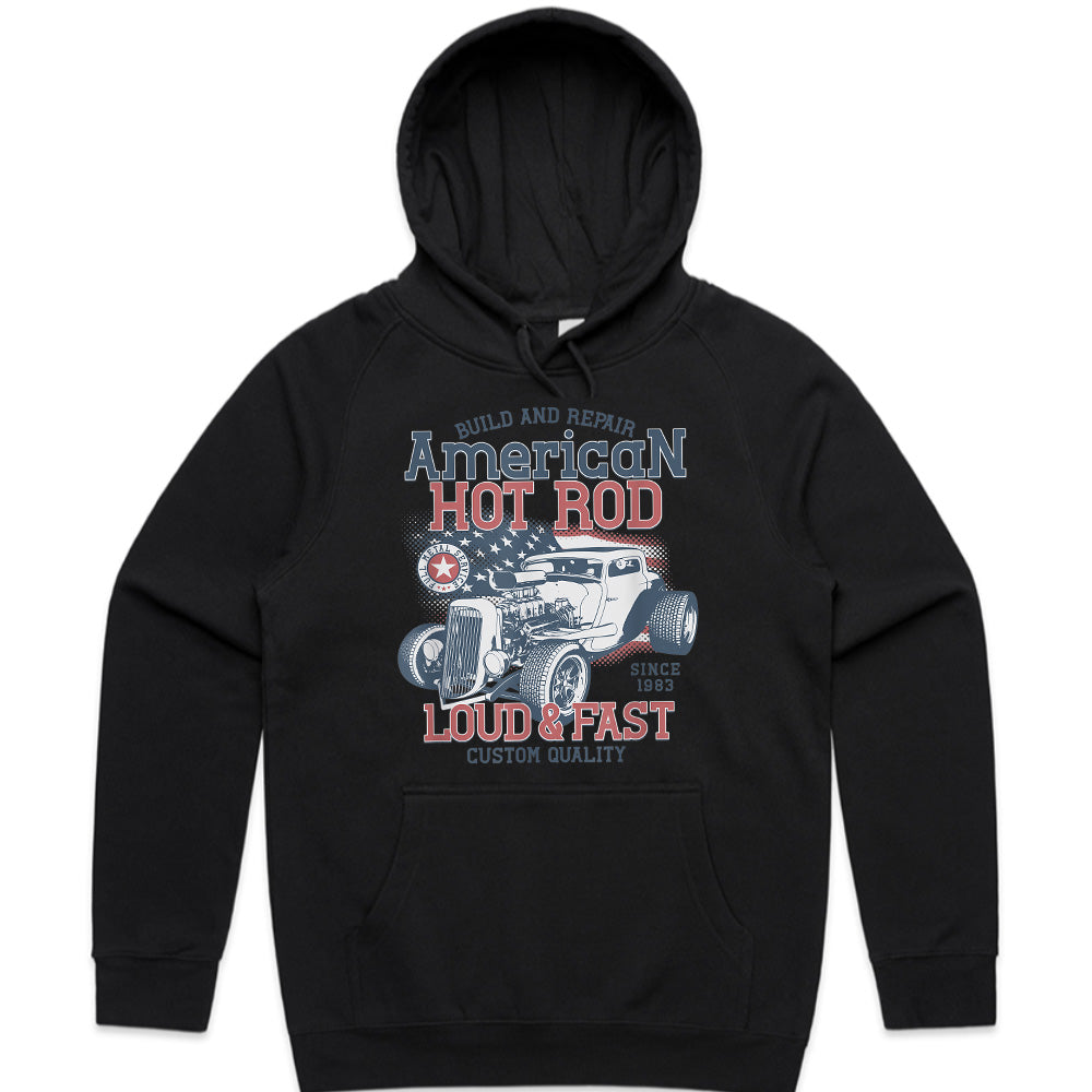 American Hot Rod T-Shirt – Loud & Fast Classic Car Style!
