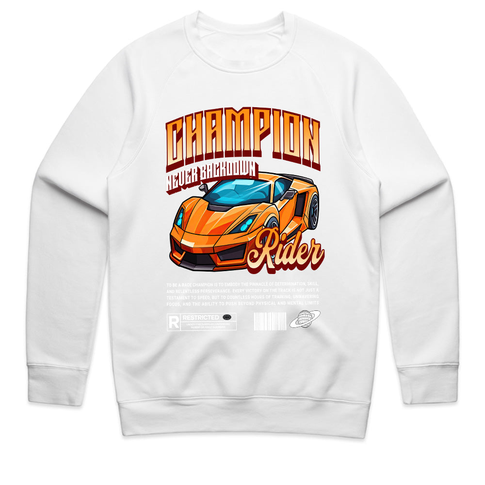 Champion Rider – Never Back Down Racing Streetwear T-Shirt
