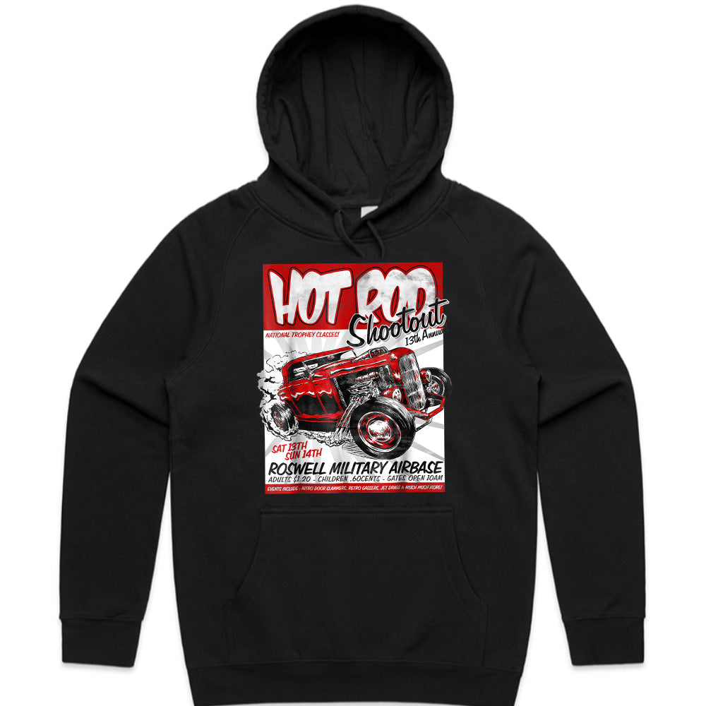 Hot Rod Shootout T-Shirt – Vintage Drag Racing Event Retro Tee