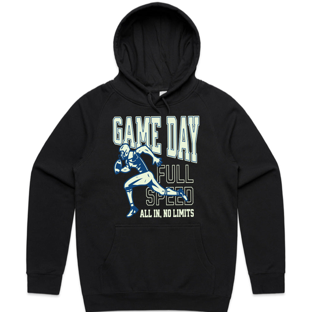 Game Day Full Speed" Football T-Shirt – All In, No Limits