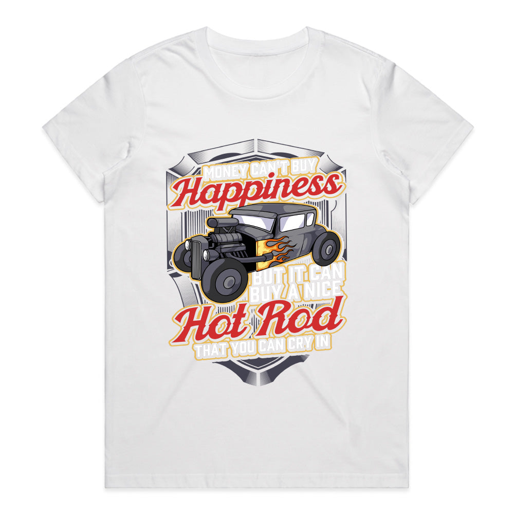 Hot Rod Happiness T-Shirt – Funny Classic Car Enthusiast Gift Tee