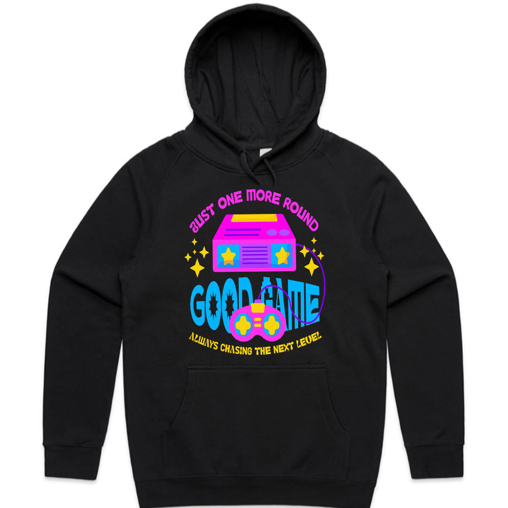 Good Game – Just One More Round" Retro Gamer T-Shirt