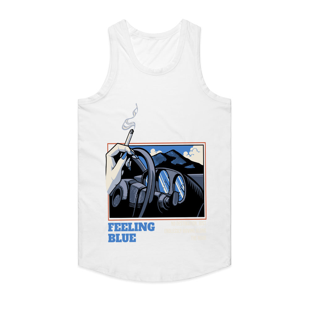 Feeling Blue – Retro Road Trip Aesthetic Tee