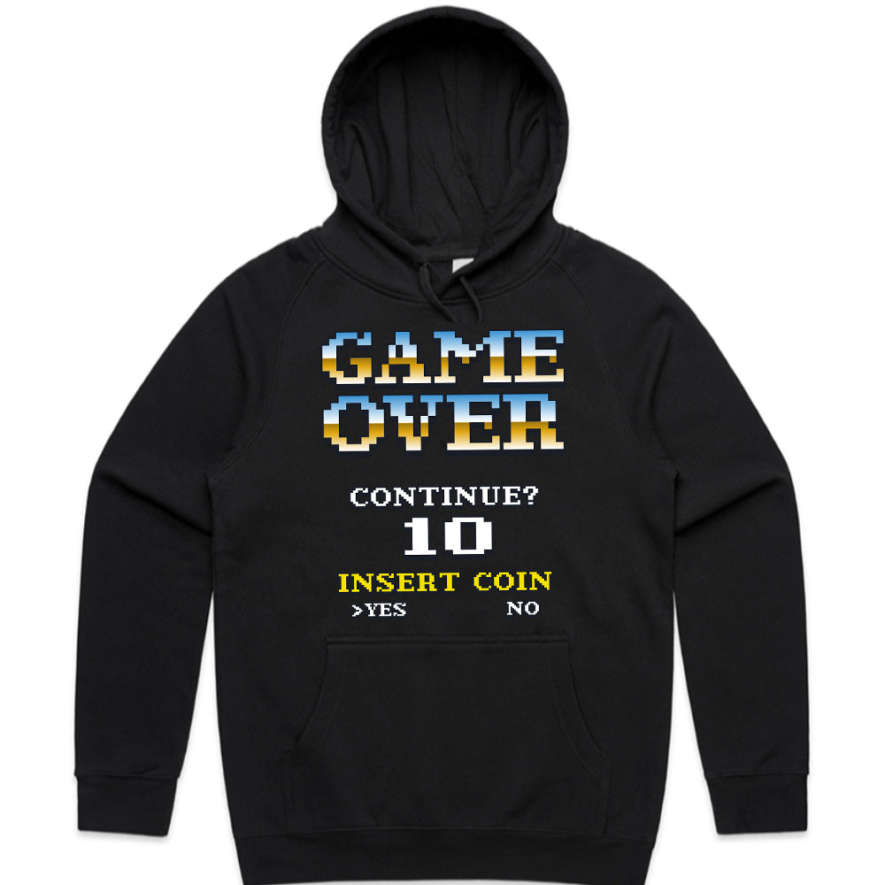 Retro Arcade Game Over" T-Shirt – Classic Pixel Design for Gamers