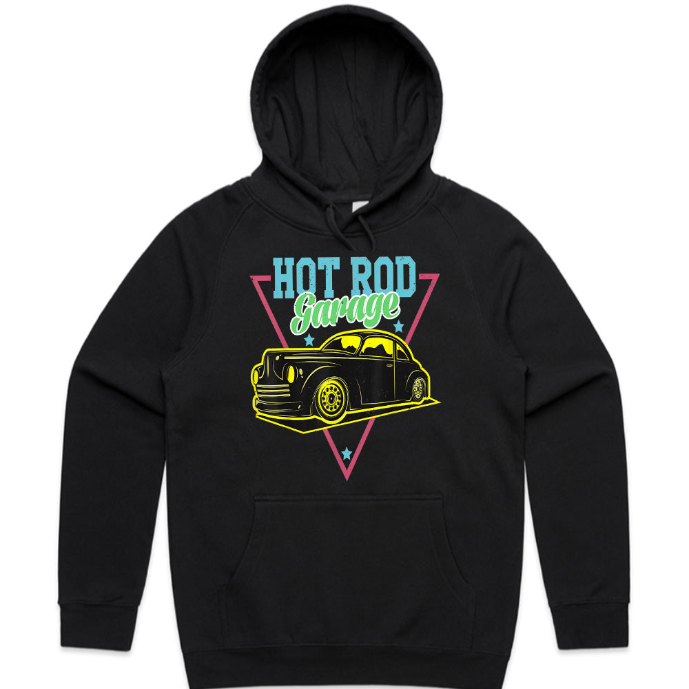 Hot Rod Garage Vintage Car Graphic T-Shirt – Retro Racing Streetwear
