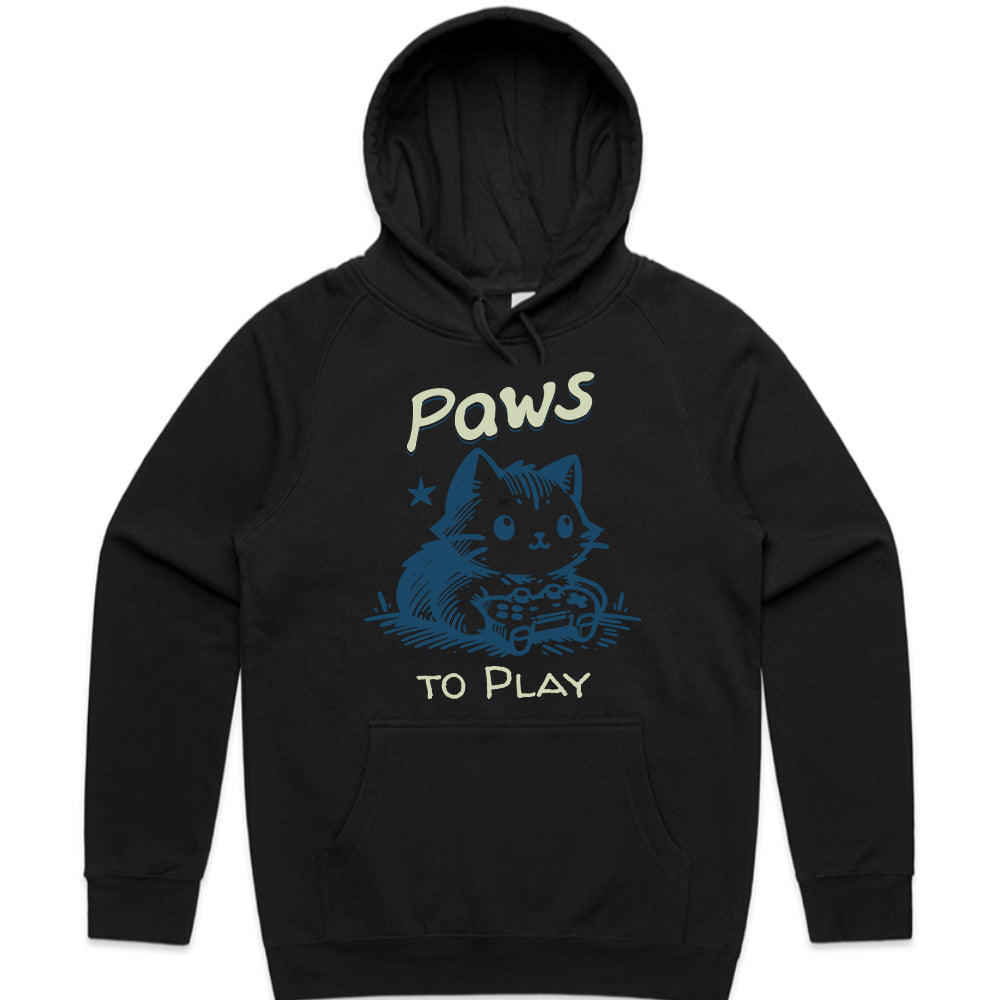 Paws to Play" Cute Gamer Cat T-Shirt – Perfect for Cat & Gaming Lovers