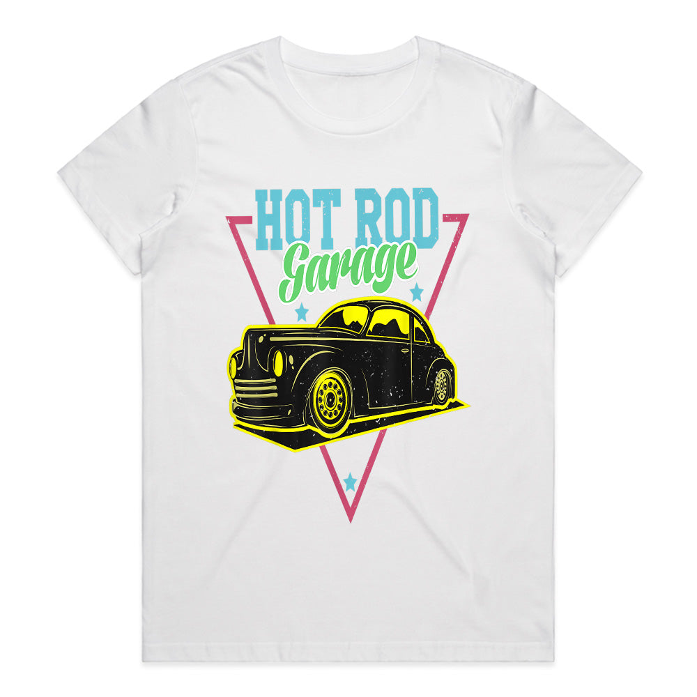 Hot Rod Garage Vintage Car Graphic T-Shirt – Retro Racing Streetwear
