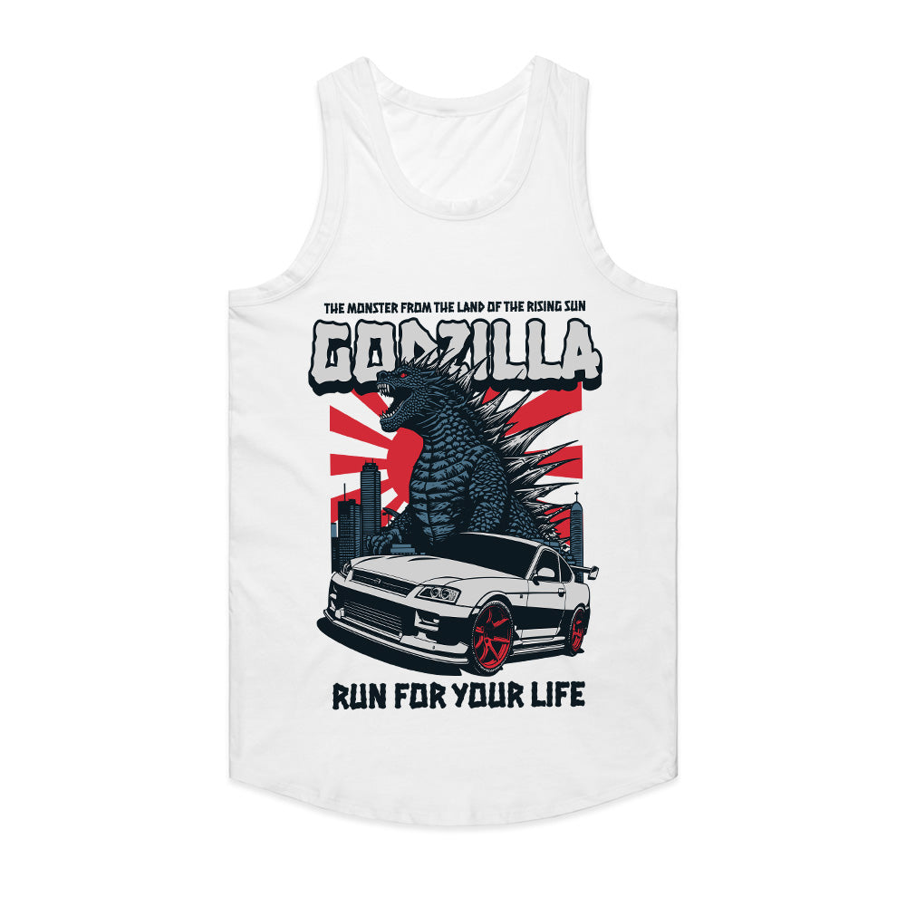 Godzilla Skyline" JDM T-Shirt – King of Monsters Meets King of the Streets