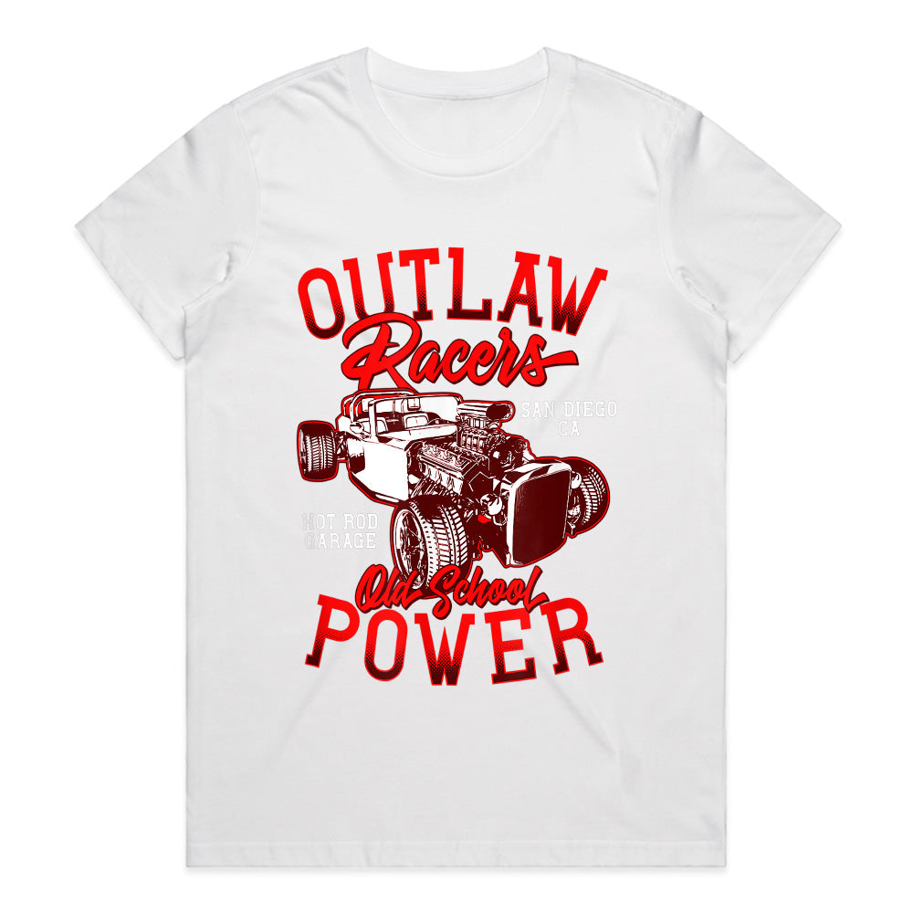 Outlaw Racers – Old School Hot Rod Power T-Shirt