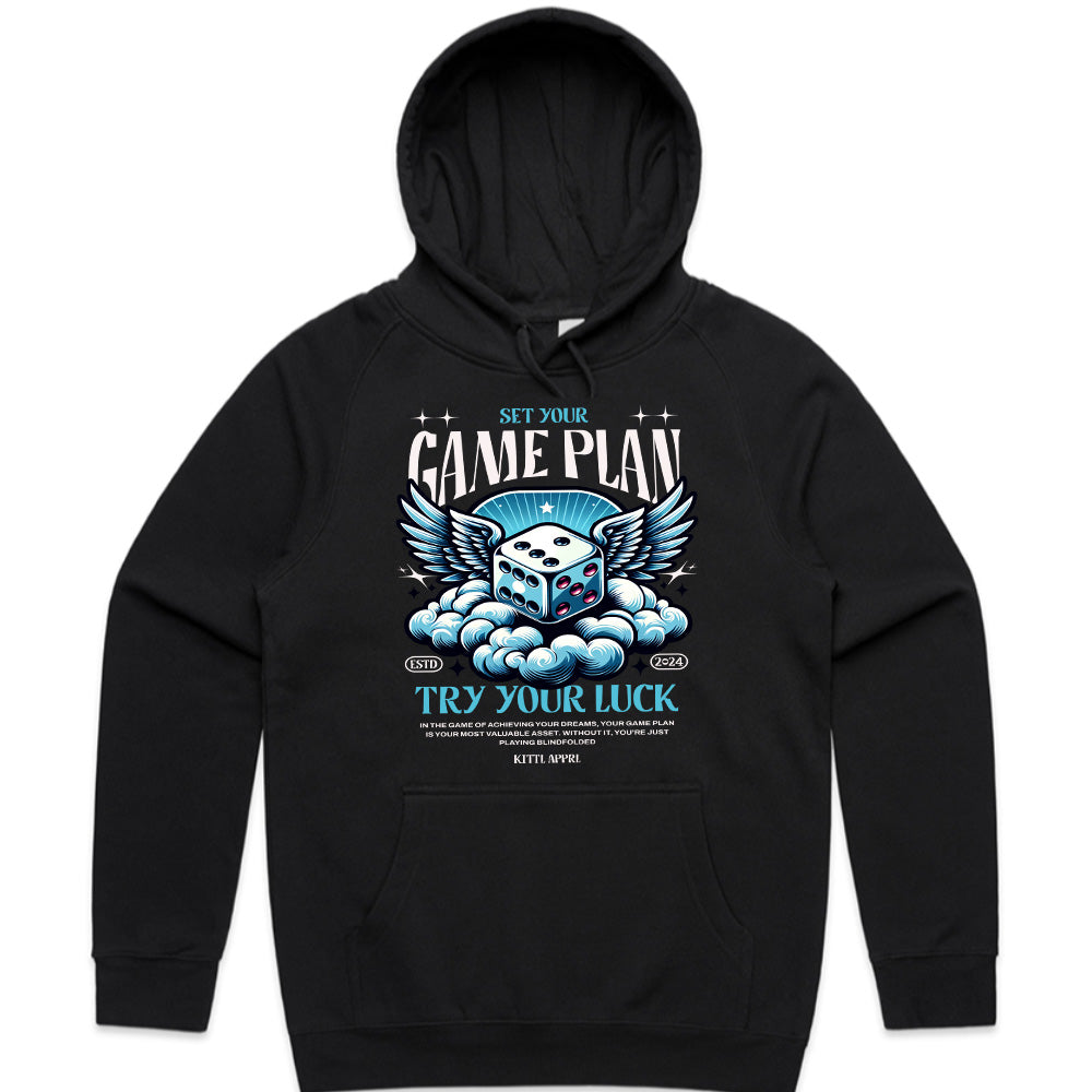 Game Plan - Try Your Luck Motivational Dice T-Shirt
