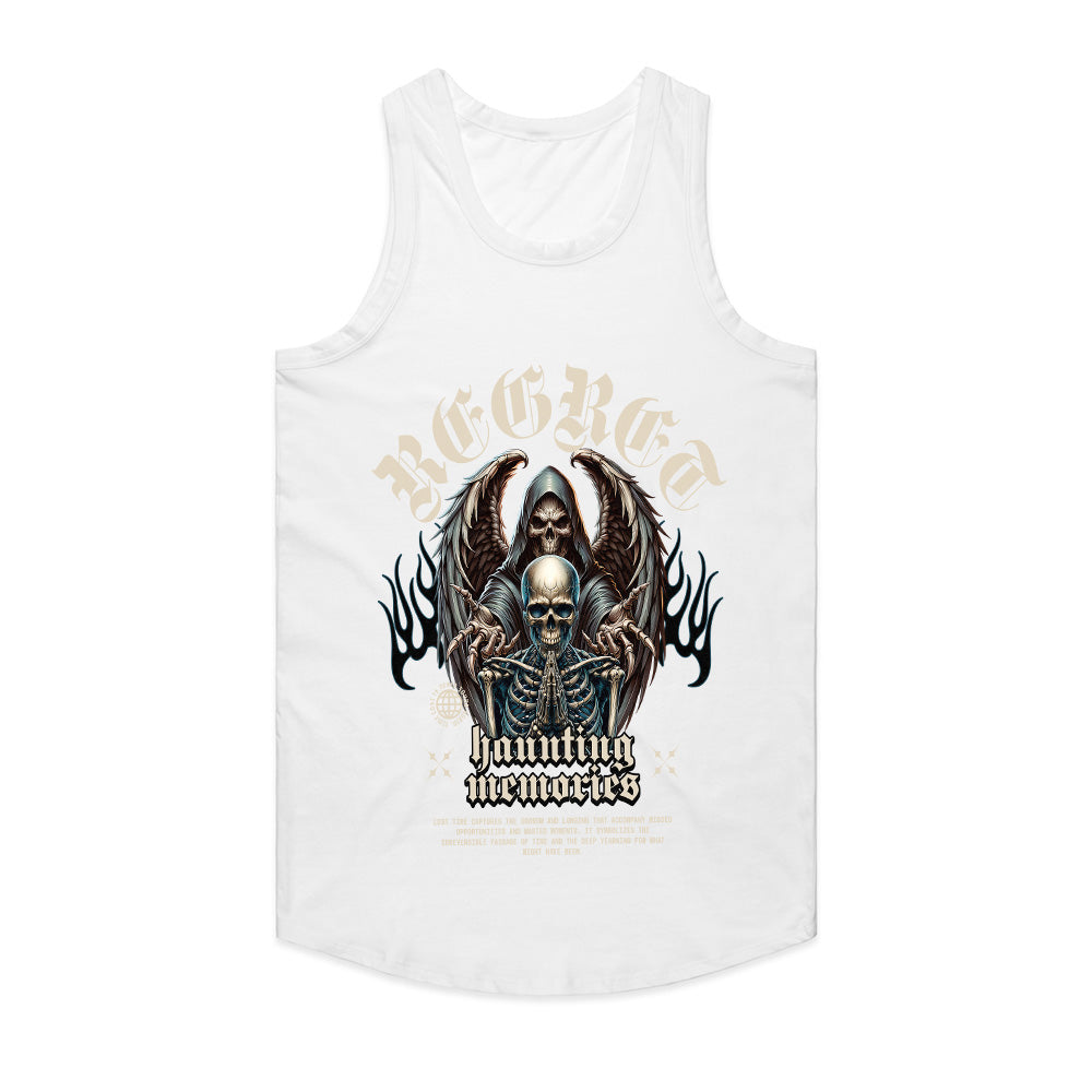 Regret’s Shadow: Haunting Memories Skull Tee