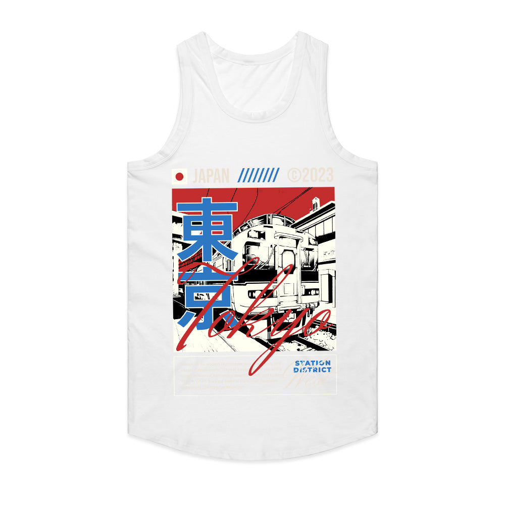 Tokyo Pulse: Neon Railway Streetwear Tee