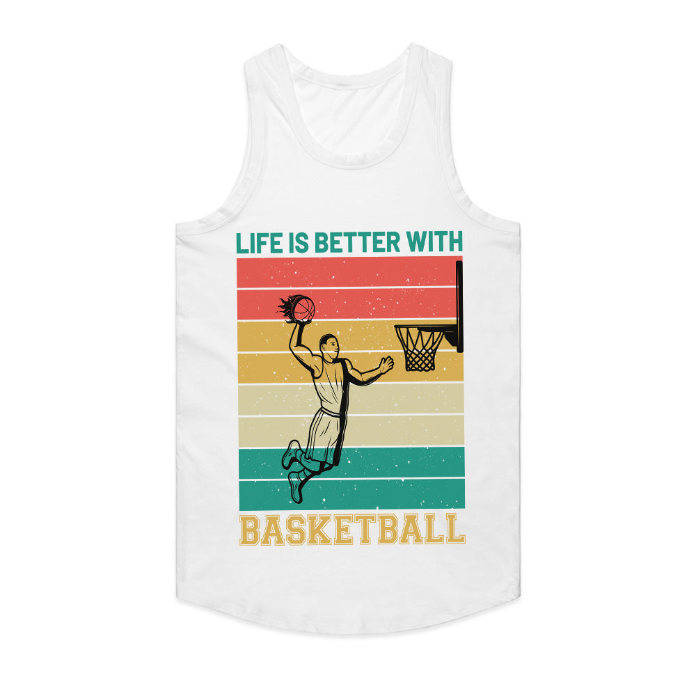 Retro Hoops: Life is Better with Basketball Tee