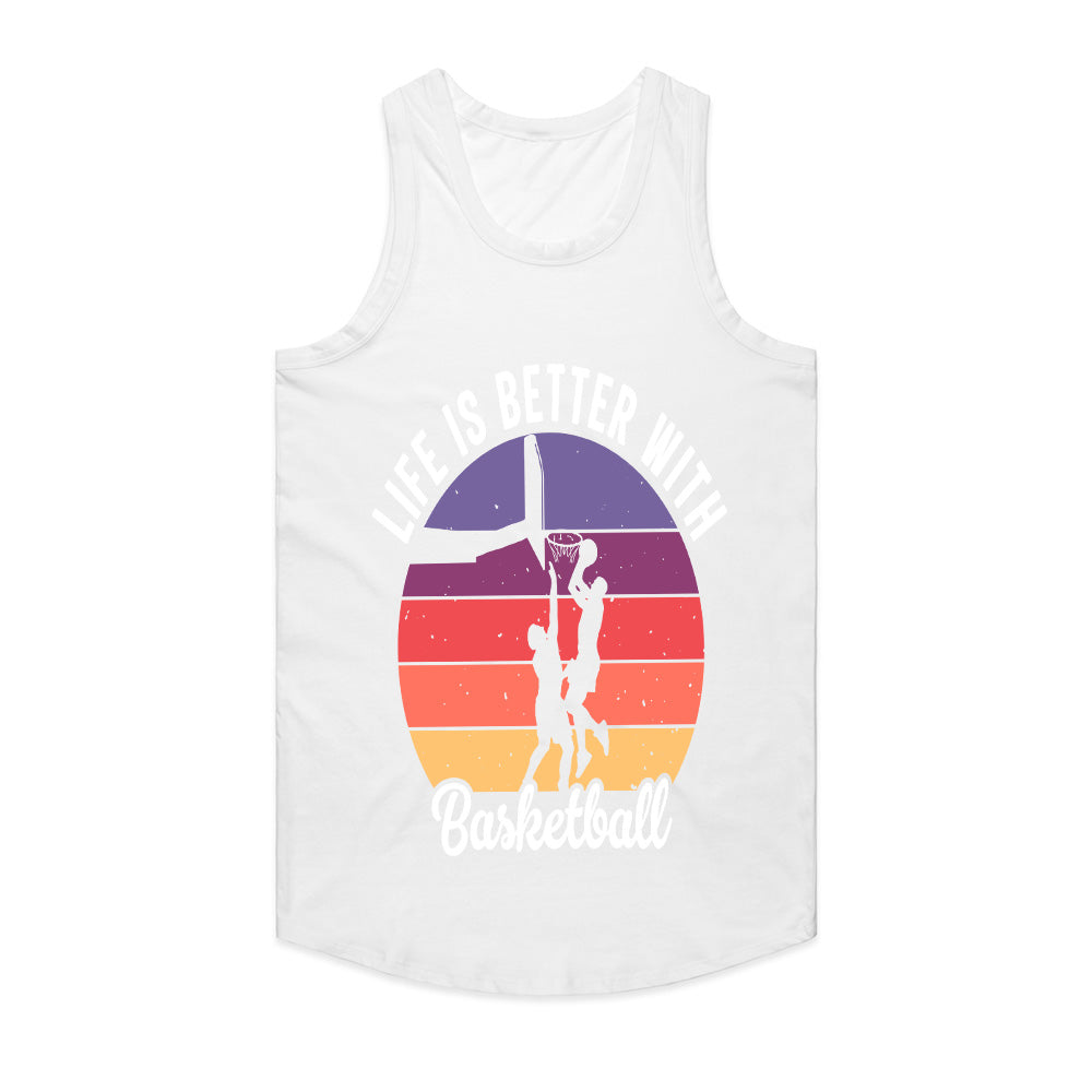 Sunset Hoops: Life is Better with Basketball Tee
