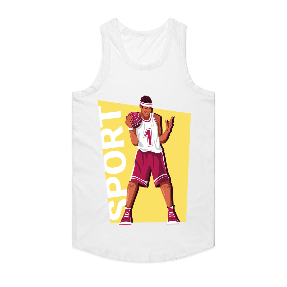 Court King Retro Basketball Tee