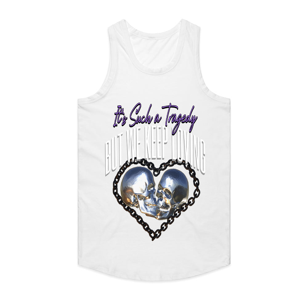 Tragic Devotion: Eternal Love Skull Tee
