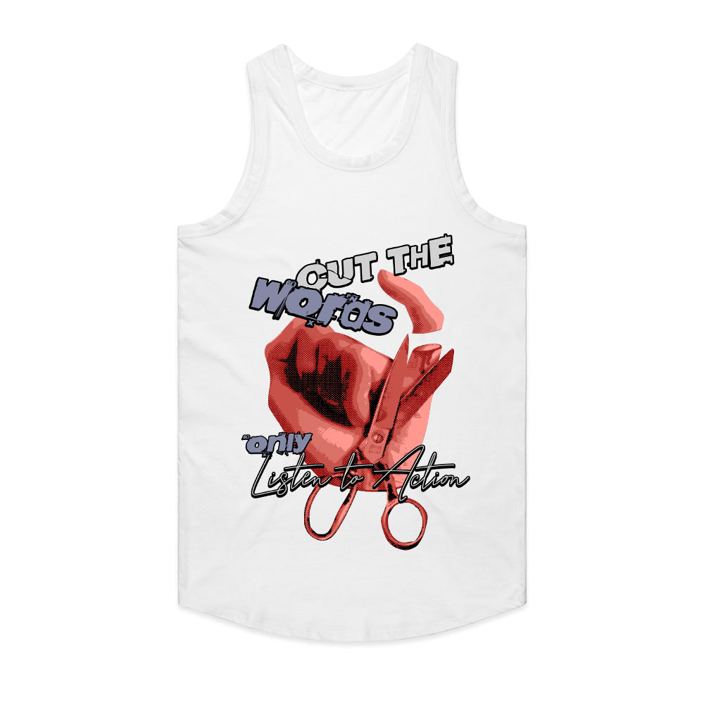 Actions Speak: Cut the Words Graphic Tee
