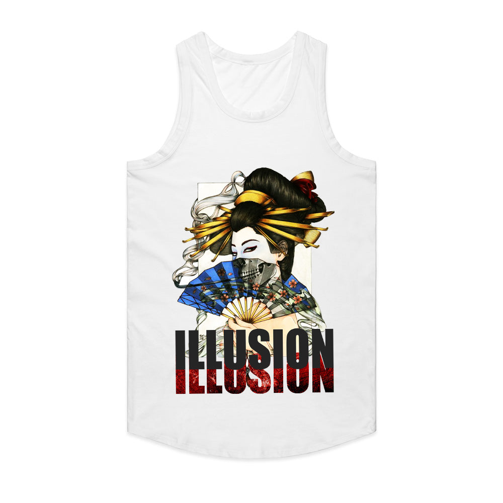Enigmatic Mirage: Geisha Illusion Tee