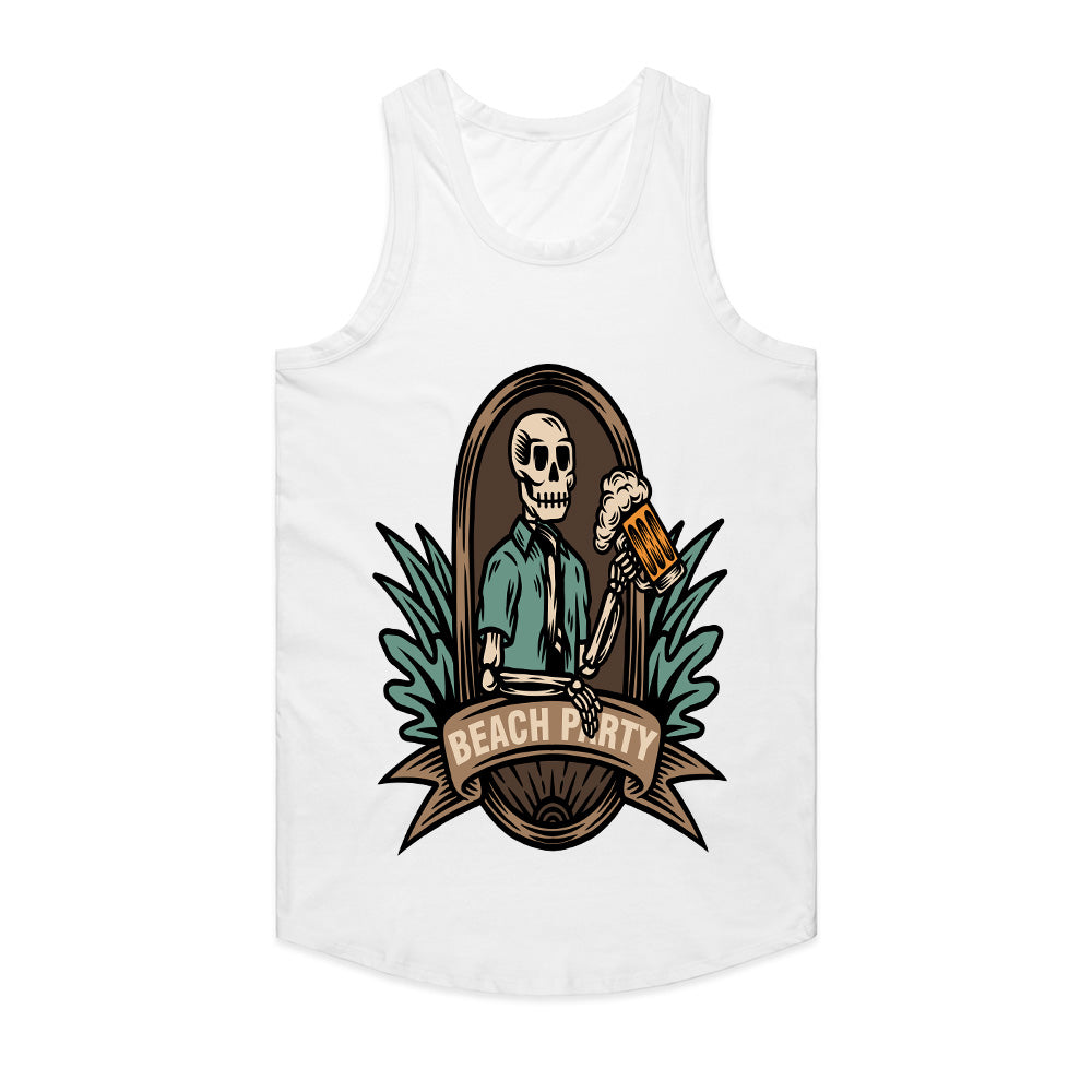Till Death We Party: Skeleton Beach Bash Tee