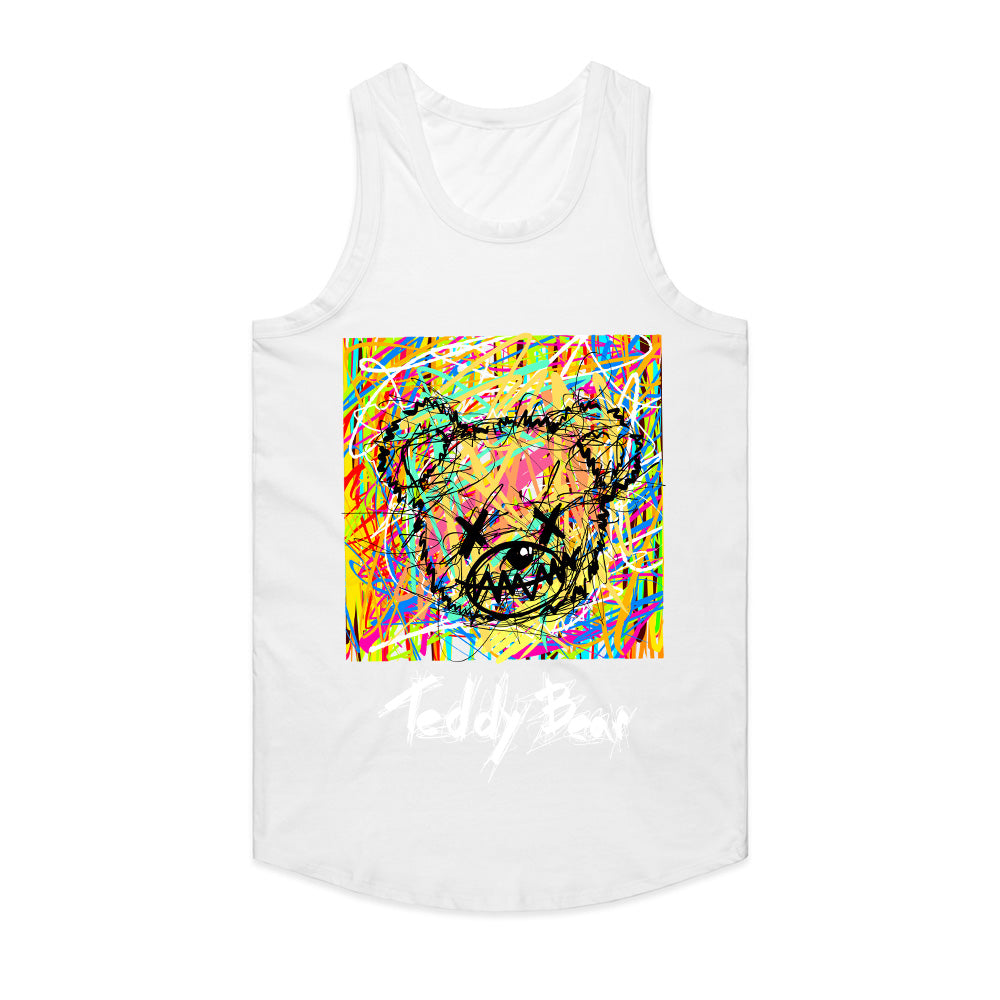 Chaotic Cuddles – Abstract Teddy Riot Tee