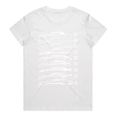 Evolution of the American Muscle Car – Generations Timeline T-Shirt