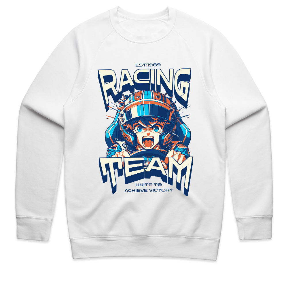 Racing Team Anime Streetwear T-Shirt – High-Speed Adrenaline Design
