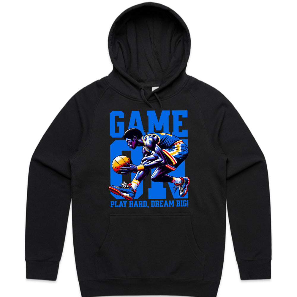 Game 01 - Play Hard, Dream Big Basketball T-Shirt