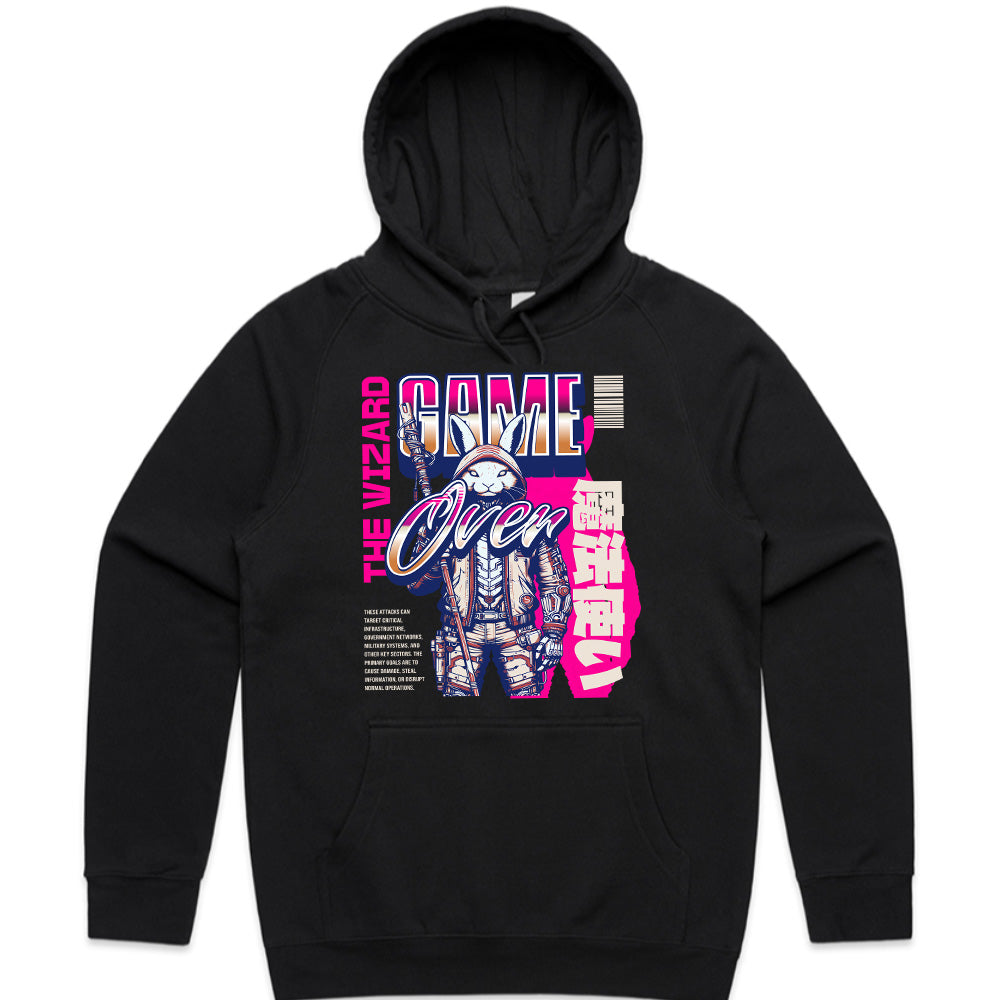 The Wizard - Game Over Cyberpunk Fantasy T-Shirt