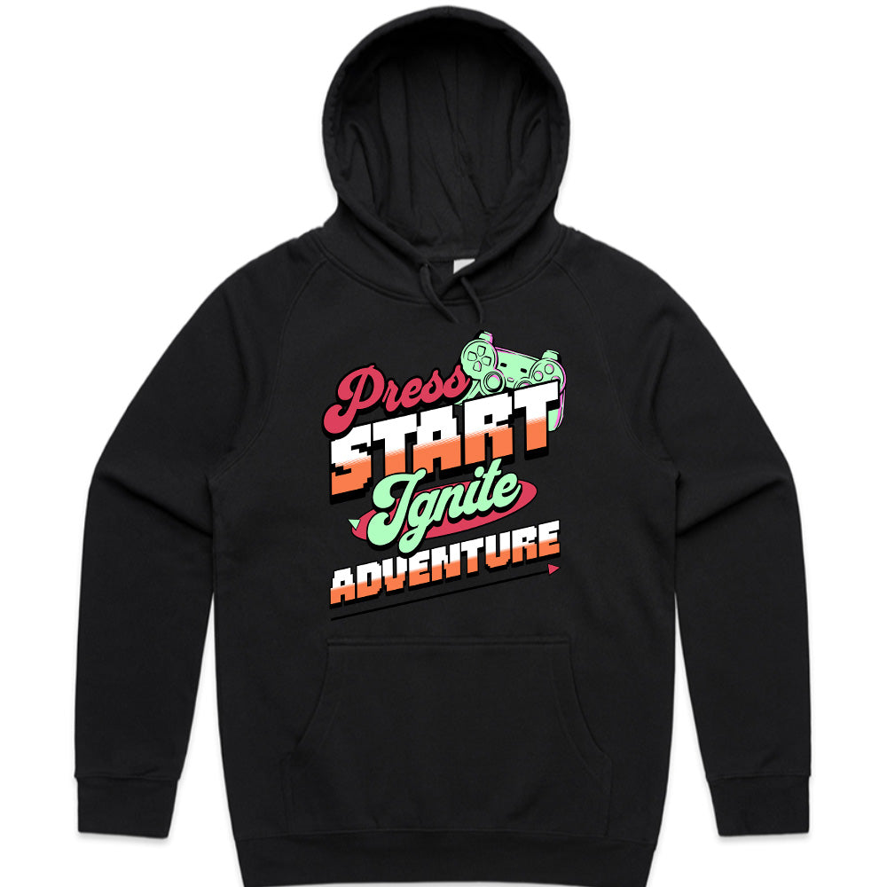 Press Start - Ignite Adventure Retro Gaming T-Shirt