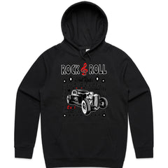 Vintage Rock & Roll Hot Rod T-Shirt – Retro 50s Classic Car & Music Fusion