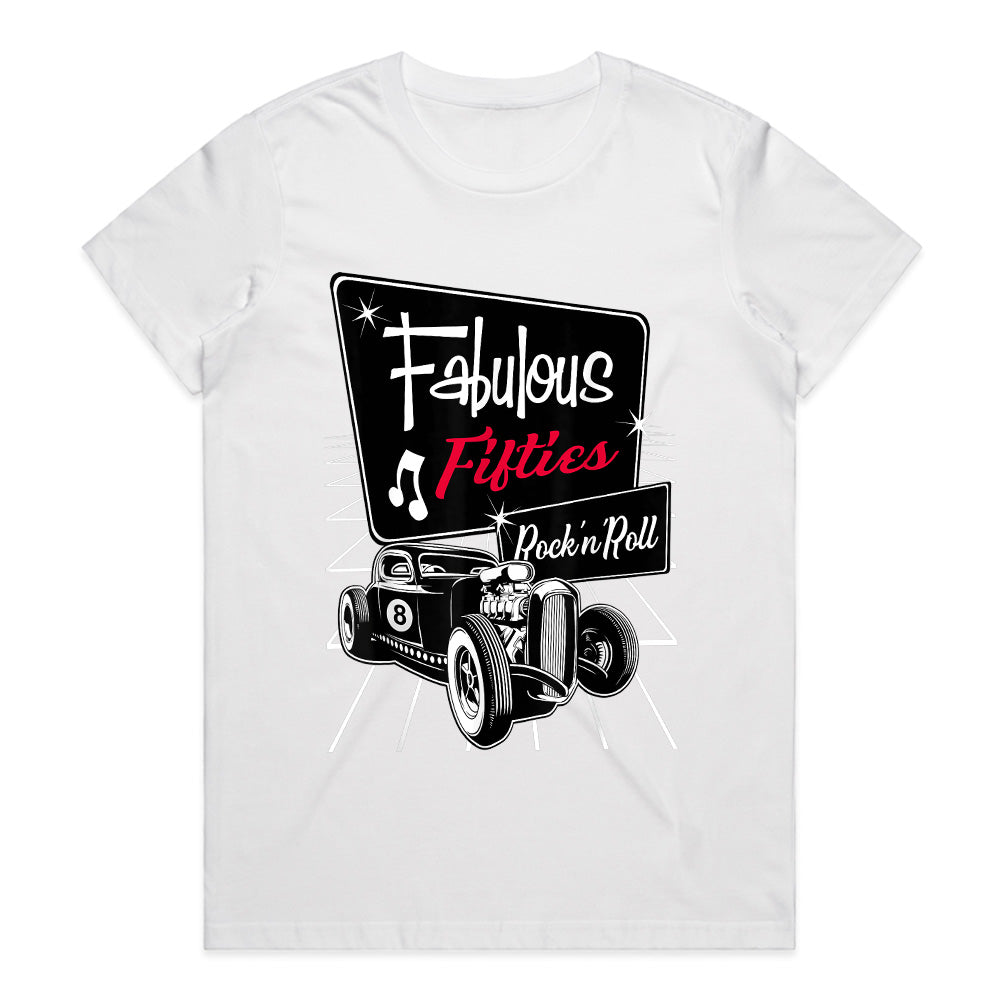 Fabulous 50s Rock & Roll Hot Rod T-Shirt – Retro Vintage Classic Car Tee