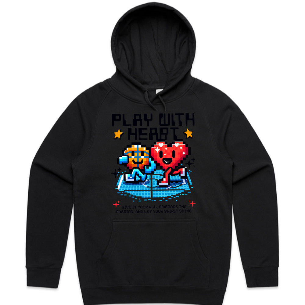 Play with Heart - Retro Pixel Art Gamer T-Shirt