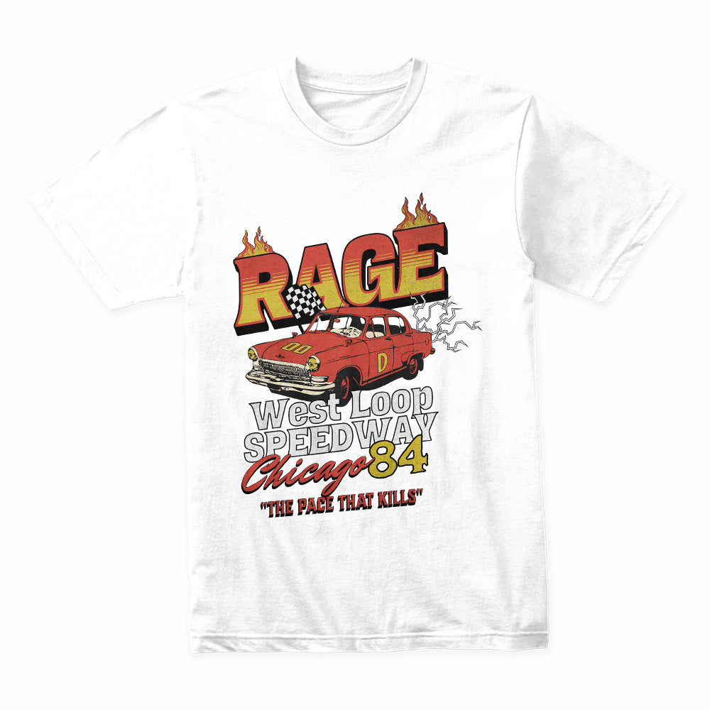RAGE 84 – West Loop Speedway Chicago Racing Graphic T-Shirt