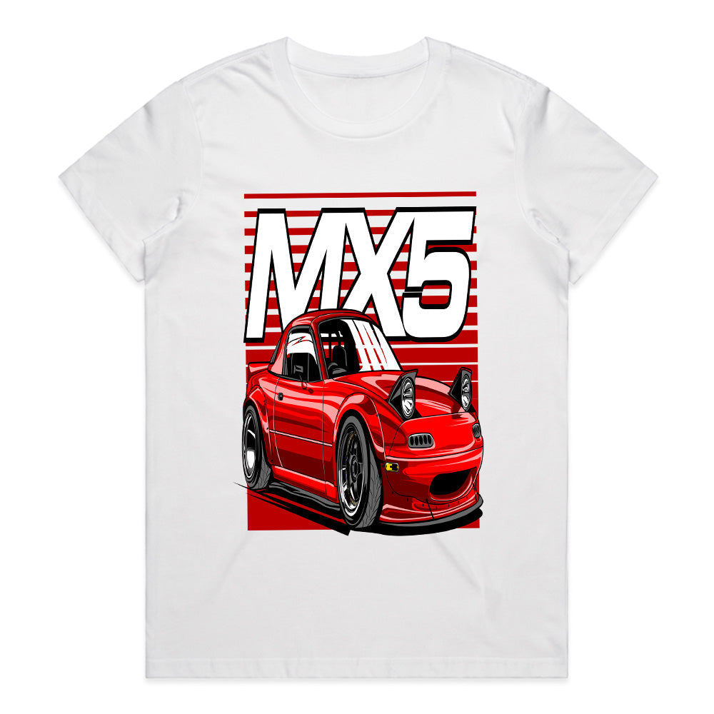 MX-5 Miata JDM Street Racing Tee – Retro Pop-Up Headlights Edition