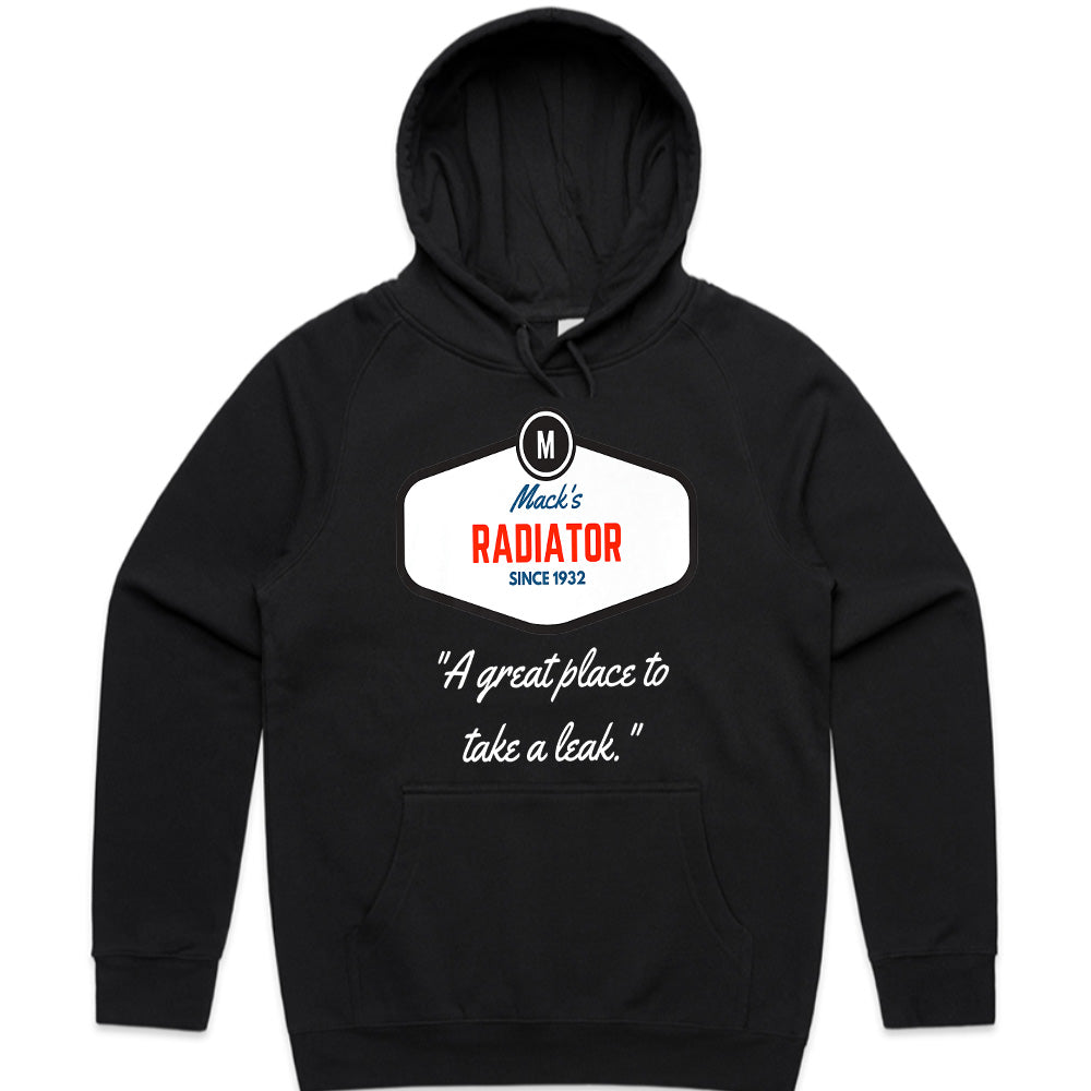 Funny Vintage Mechanic T-Shirt – Mack’s Radiator Retro Car Repair Tee