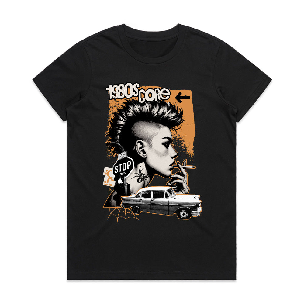 1980s Score – Retro Punk Rebellion Tee