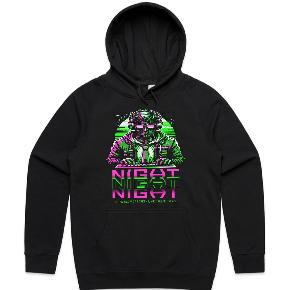 Night Gamer - Cyberpunk Neon Hacker T-Shirt
