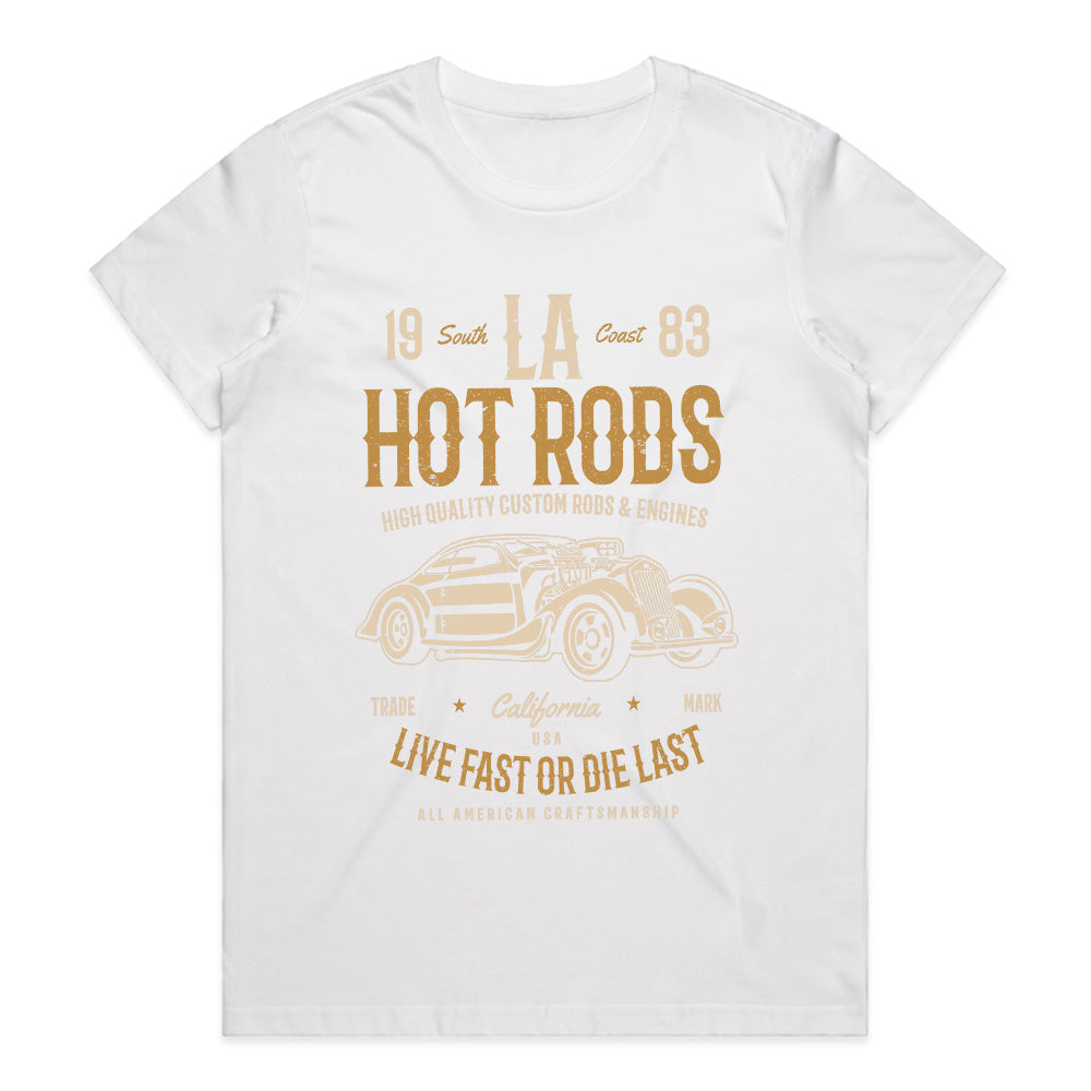 LA Hot Rods T-Shirt – Vintage Custom Rods & Engines Classic Car Tee