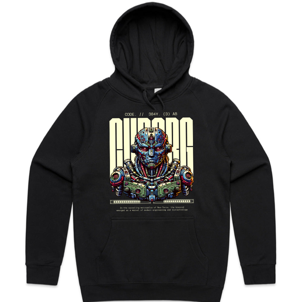 Futuristic Cybernetic Warrior T-Shirt – Sci-Fi Mech Techwear
