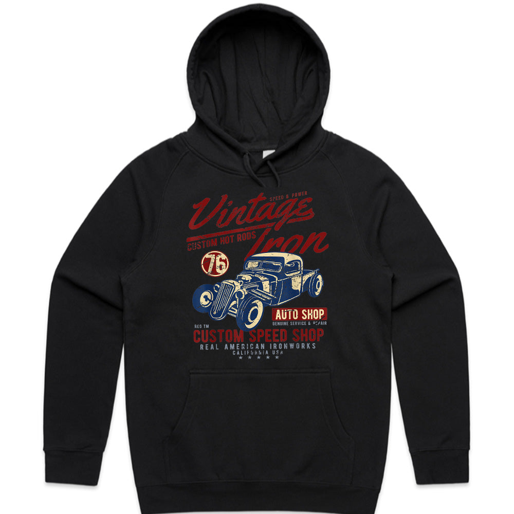Vintage Iron Hot Rod T-Shirt – Custom Speed Shop Classic Car Tee